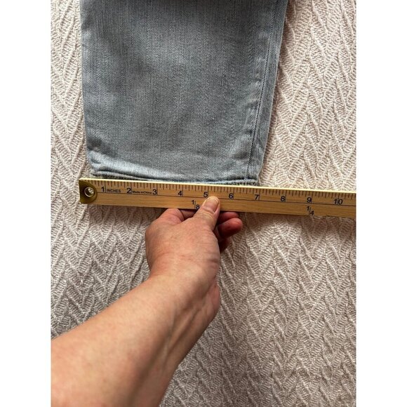 Women's Chico's Platinum Skimmer Denim Ankle Jeans Sz 0.5/US Size 6 Floral Embro - Picture 11 of 12